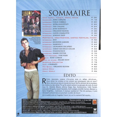 GOLD |Premier Numéro