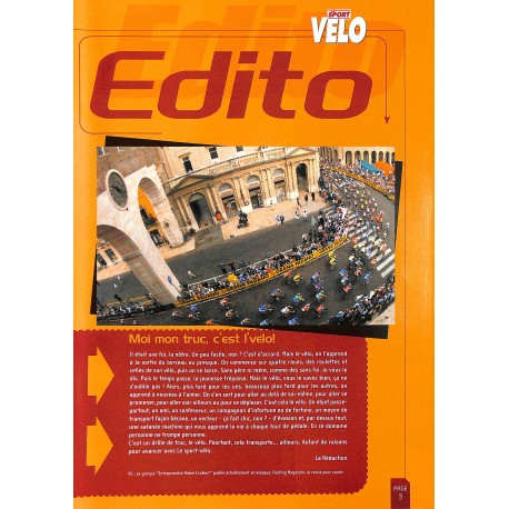 LE SPORT VÉLO |Premier Numéro
