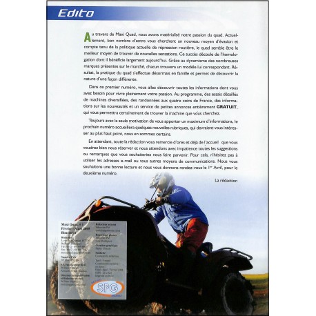 MAXI QUAD |Premier Numéro