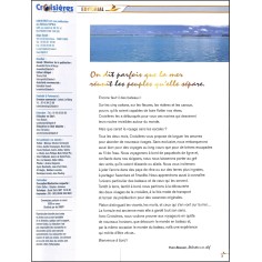 CROISIÈRES |Premier Numéro 2
