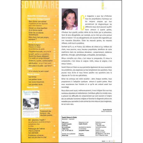 SANTÉ CHIENS & CHATS |Premier Numéro