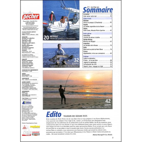 PARTIR PÊCHER |Premier Numéro