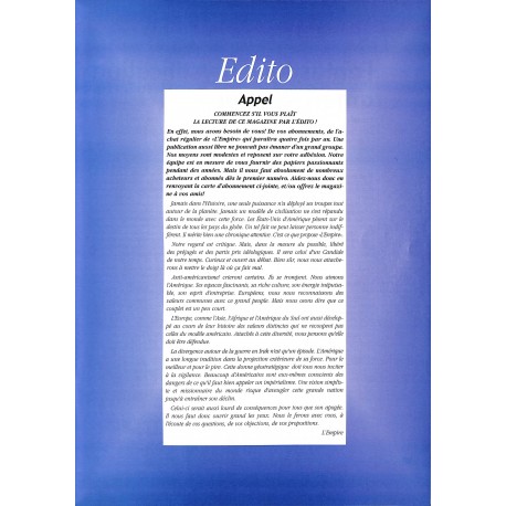 L'EMPIRE |Premier Numéro