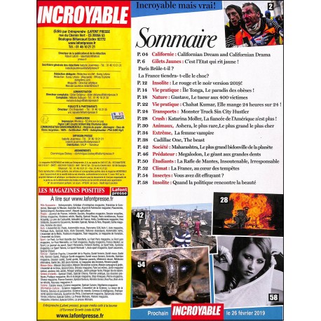 INCROYABLE |Premier Numéro