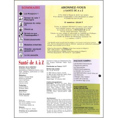 SANTÉ DE A à Z |Premier Numéro 2