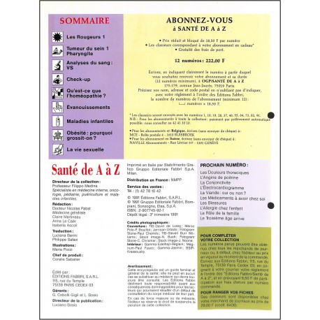 SANTÉ DE A à Z |Premier Numéro