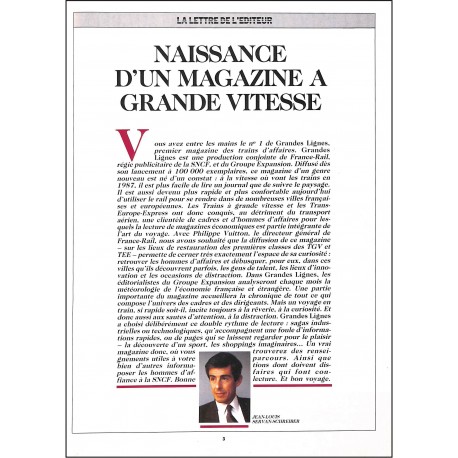 GRANDES LIGNES |Premier Numéro