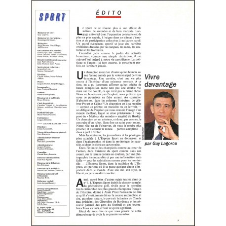 L'EXPRESS SPORT |Premier Numéro