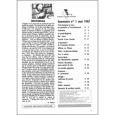 AFRIQUE EXPORT-IMPORT |Premier Numéro