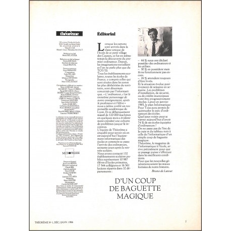 THÉORÈME |Premier Numéro