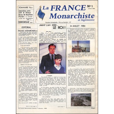 LA FRANCE MONARCHISTE |Premier Numéro