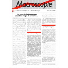 MACROSCOPIE |Premier Numéro