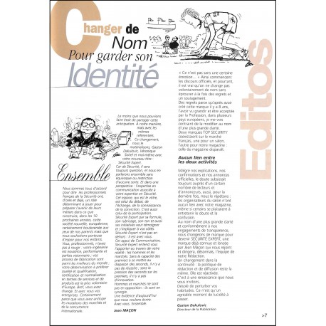 SÉCURITÉ EXPERT |Premier Numéro