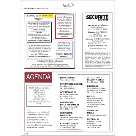 SÉCURITÉ EXPERT |Premier Numéro