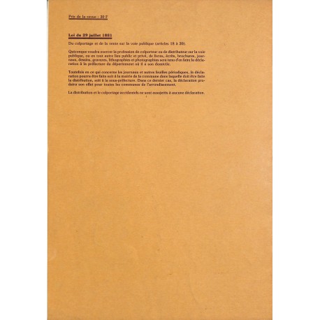 L'ESCARMOUCHE |Premier Numéro