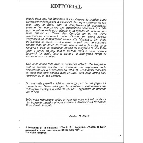 AUDIO PRO |Premier Numéro