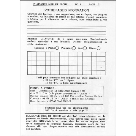 PLAISANCE MER & PECHE |Premier Numéro
