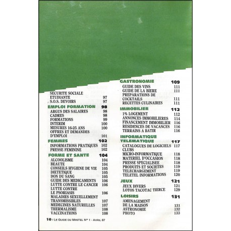 LE GUIDE DU MINITEL |Premier Numéro