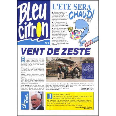 BLEU CITRON |Premier Numéro