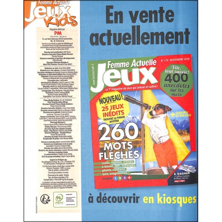 FEMME ACTUELLE JEUX KIDS |Premier Numéro