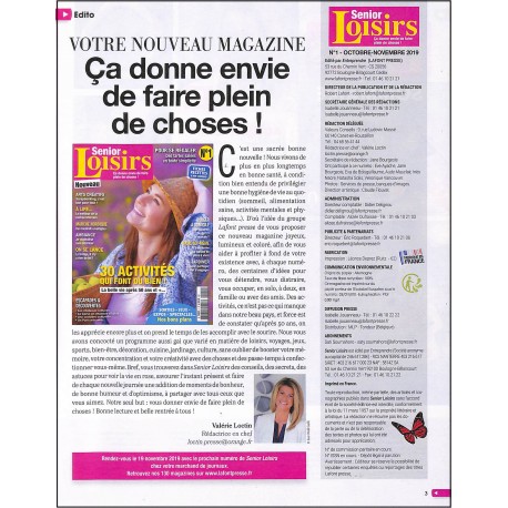 SENIOR LOISIRS |Premier Numéro