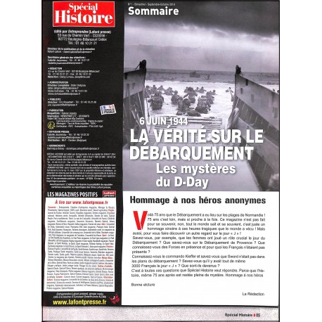 SPÉCIAL HISTOIRE |Premier Numéro