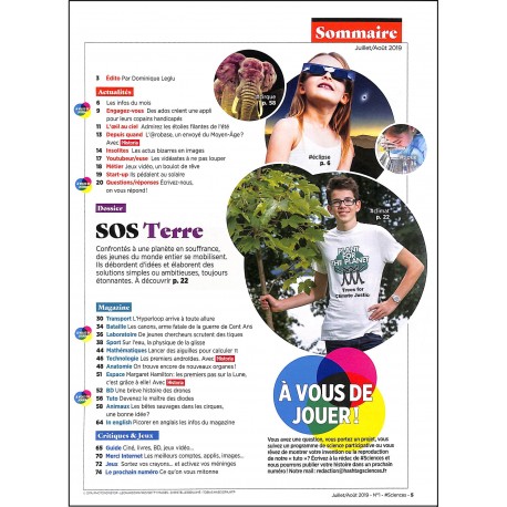 SCIENCES |Premier Numéro
