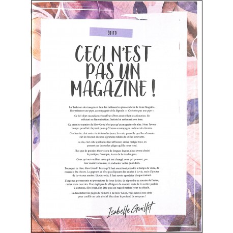 SLOW GOOD |Premier Numéro