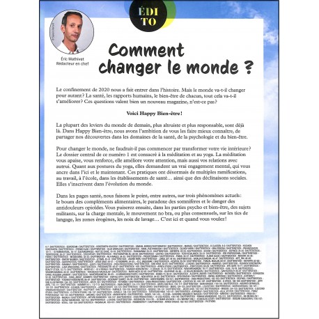 HAPPY BIEN-ÊTRE |Premier Numéro