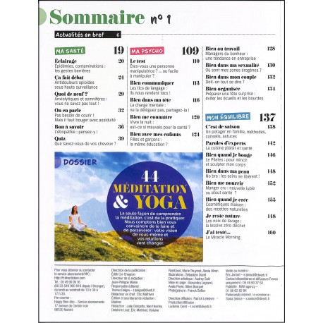 HAPPY BIEN-ÊTRE |Premier Numéro