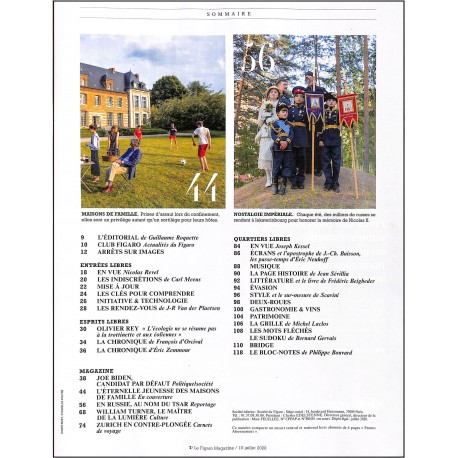 LE FIGARO MAGAZINE HEBDO |Premier Numéro