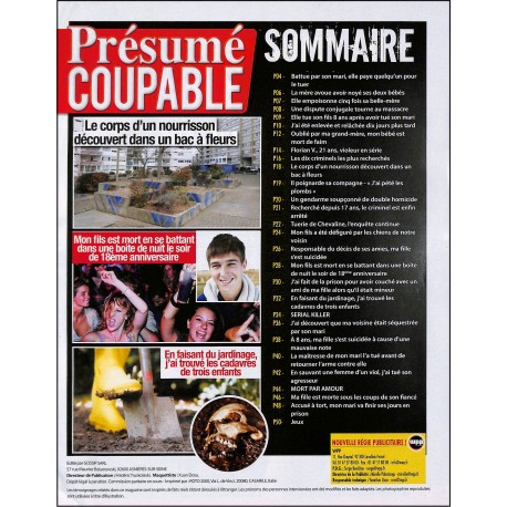 PRÉSUMÉ COUPABLE |Premier Numéro