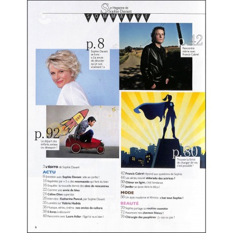 S LE MAGAZINE DE SOPHIE DAVANT |Premier Numéro