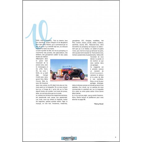 DE L'ESSENCE DANS MES VEINES |Premier Numéro