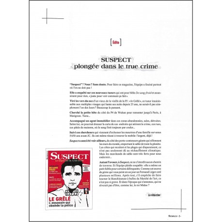 SUSPECT |Premier Numéro
