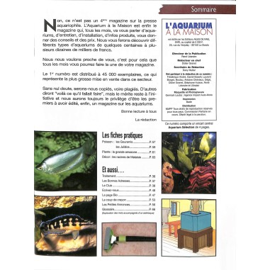 L'aquarium a la maison |Premier Numéro