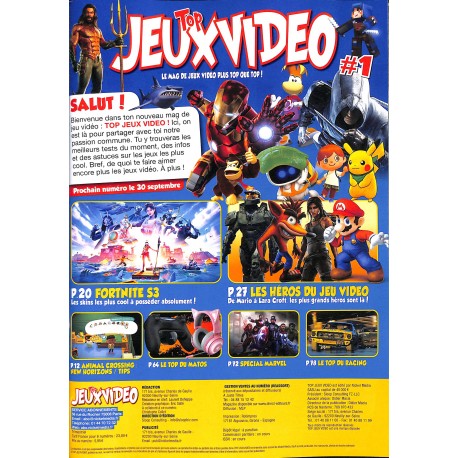 JEUX TOP VIDEO |Premier Numéro