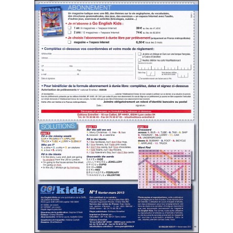 Go English Kids |Premier Numéro