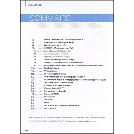 ACTUIA |Premier Numéro