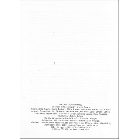 DOSSIERS LANGUE FRANÇAISE |Premier Numéro