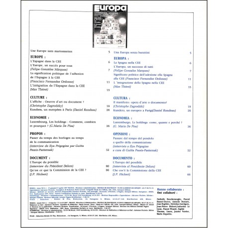 EUROPA |Premier Numéro