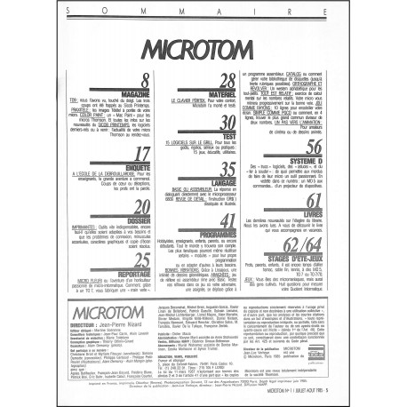 MICROTOM |Premier Numéro
