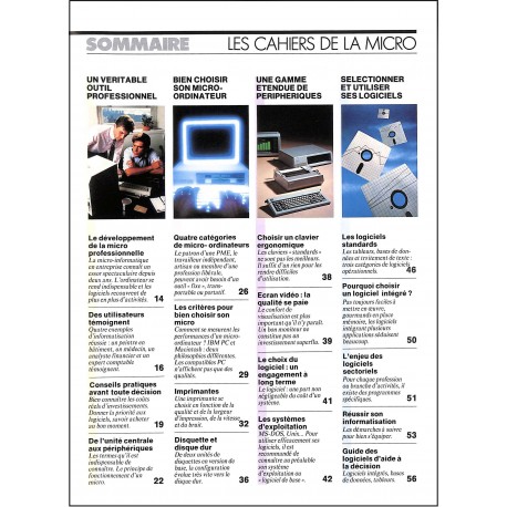 LES CAHIERS DE LA MICRO |Premier Numéro