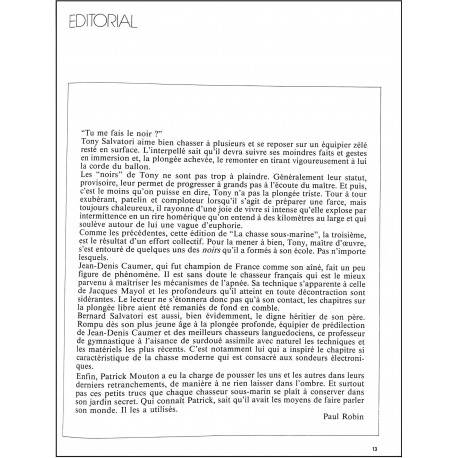 OCÉANS SUB |Premier Numéro