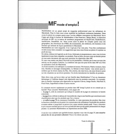 MULTIFENÊTRES |Premier Numéro