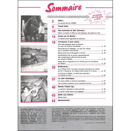 RANDONNÉE EQUESTRE CHEVAL LOISIRS |Premier Numéro