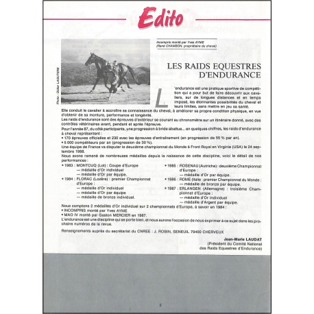 RANDONNÉE EQUESTRE CHEVAL LOISIRS |Premier Numéro