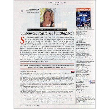 INTELLIGENCE MAGAZINE |Premier Numéro