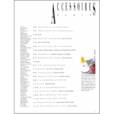 ACCESSOIRES PARIS |Premier Numéro
