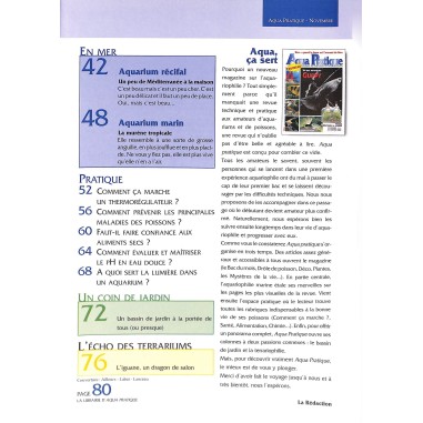 Aqua Pratique |Premier Numéro